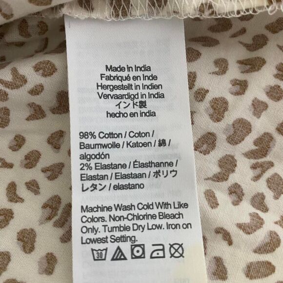 J. Crew Cute Animal Print Puff Sleeve Women's Dress Size 8 - Picture 7 of 10